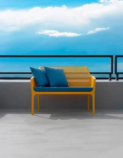 Gartenbänke|Balkonbänke|Nardi Gartenbank Net Lounge Senf