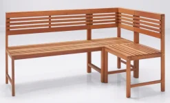 Gartenbänke|Balkonbänke-Gartenbank-Modul Madeira, Holz Eukalyptus
