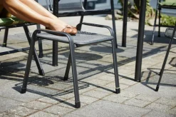 MWH Gartenhocker Und Fußablagen-Gartenhocker Savoy Silber