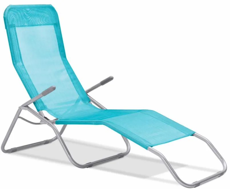 Loungeliegen|Gartenliegen| Gartenliege Adria, Stahl Türkis