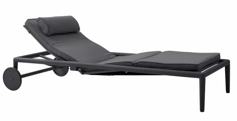 Cane-line Loungeliegen|Gartenliegen-Gartenliege Conic, Aluminium Grau
