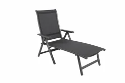 MWH Loungeliegen|Gartenliegen-Gartenliege Kedline, Alu/Textilene Eisen