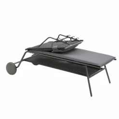 Gartenliegen|Balkonliegen|Lafuma Mobilier Gartenliege Miami II hoch Silver