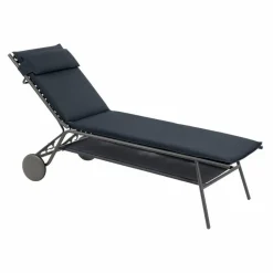 Lafuma Mobilier Gartenliegen|Balkonliegen-Gartenliege Miami II hoch Dark Grey