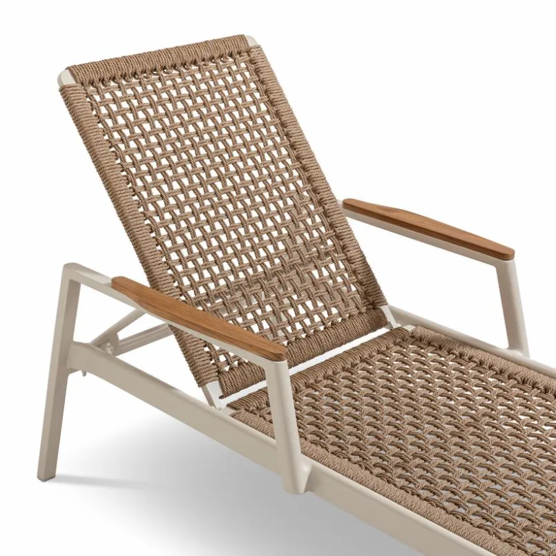 Loungeliegen|Segarda Gartenliege Santorini Liege Beige