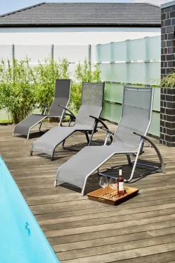 Kettler Home & Garden Loungeliegen|Gartenliegen-Gartenliege Tampa Silber