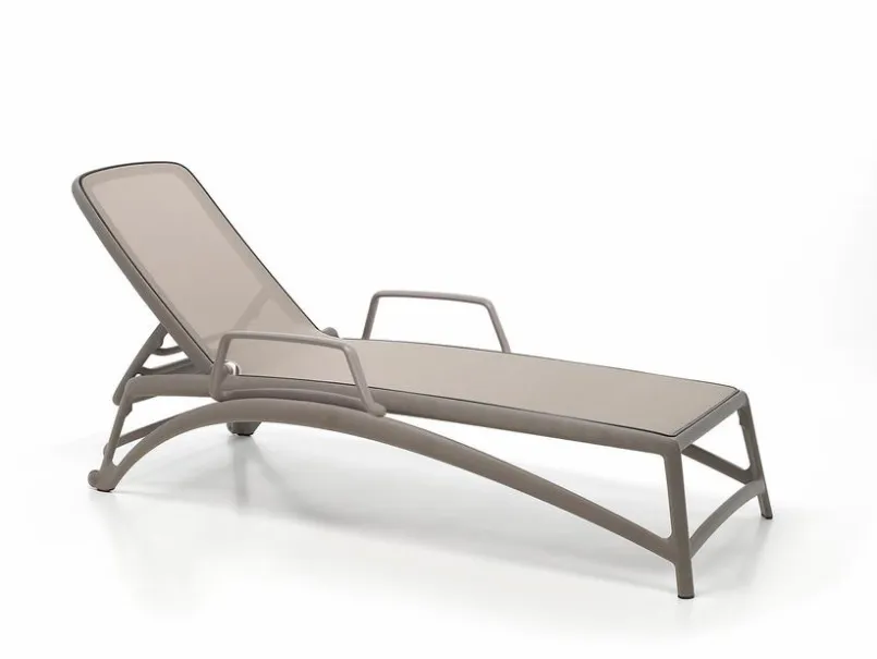 Nardi Loungeliegen|Gartenliegen-Gartenliege 2tlg. Armlehnen Atlantico Braun