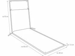 Gartenliegen-Auflage Unica 193 x 60 cm< Discount