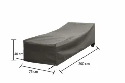 Schutzhüllen|Winza Outdoor Covers Gartenliege-Schutzhülle 75 x 40 x 200 cm Grau