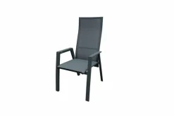 Gartenmöbel-Sets-Gartenmöbel Set Deluxe Alu 7tlg. Schwarz