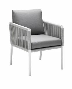 solpuri Gartenstühle|Gartensessel-Gartensessel Club Dining Weiß