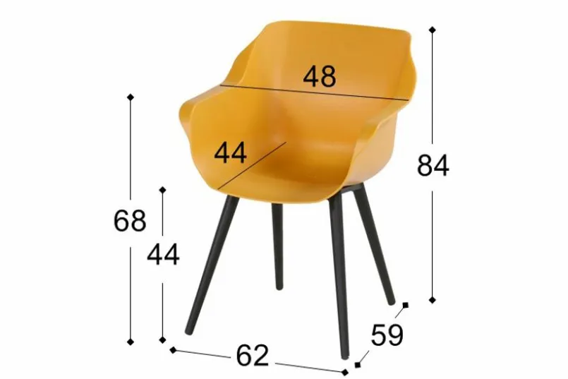 Gartenstühle|Gartensessel|Hartman Gartensessel Sophie Studio Orange