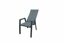 Loungesessel|Gartenstühle| Gartensessel Deluxe Alu Schwarz
