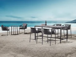 Gartenstühle|Gartensessel|fischer möbel Gartensessel Suite High Dining Granit