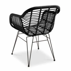 Loungesessel|Gartenstühle| Gartensessel Tonga, PE-Geflecht Schwarz