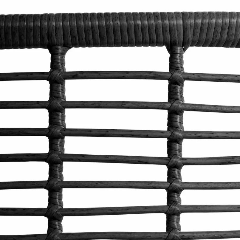 Loungesessel|Gartenstühle| Gartensessel Tonga, PE-Geflecht Schwarz