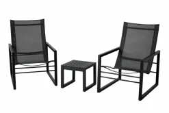 Loungesessel|Gartenstühle|Brafab Gartensessel Vevi Schwarz