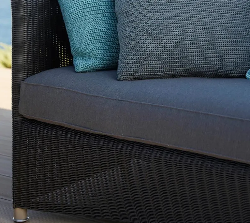 Gartenbänke|Balkonbänke|Cane-line Gartensofa Diamond, Faser Schwarz