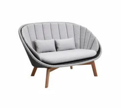 Cane-line Gartensofas|Loungesofas-Gartensofa Peacock Hellgrau