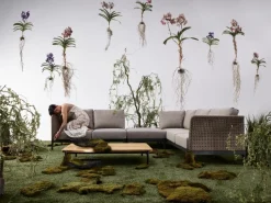 idyl Gartensofas|Loungesofas-Gartensofa Setja 3-Sitzer Grau