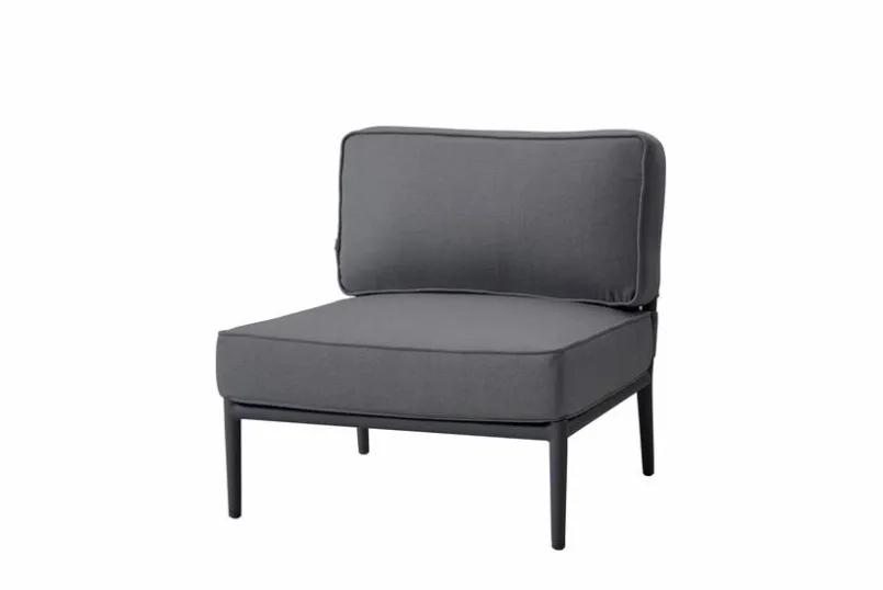 Cane-line Gartensofas|Loungesofas-Gartensofa-Modul Conic, Aluminium Grau