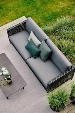 Cane-line Loungemöbel-Sets-Gartensofa-Modul Connect Set Schwarz