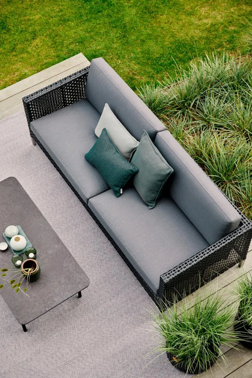 Cane-line Loungemöbel-Sets-Gartensofa-Modul Connect Set Schwarz