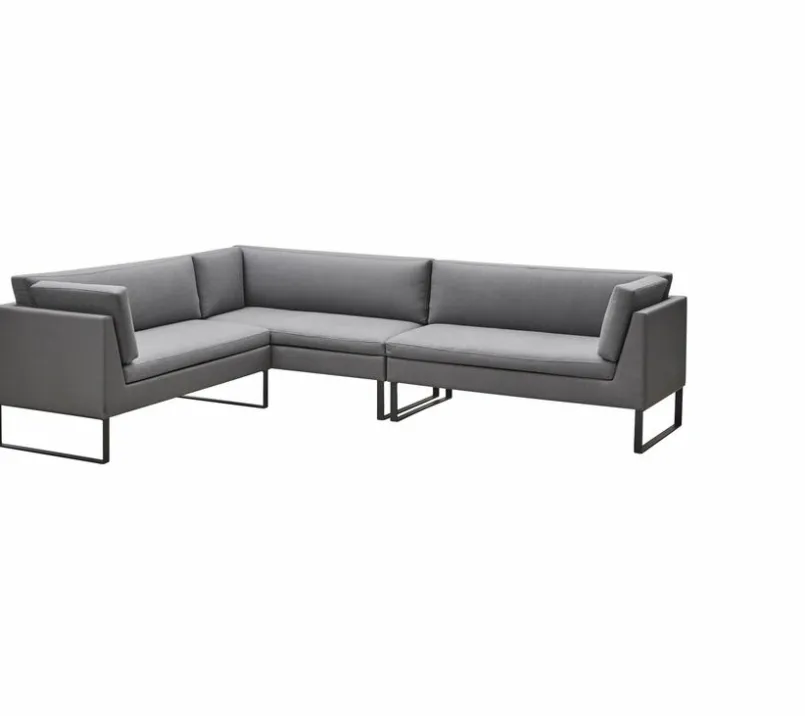 Cane-line Gartensofas|Loungesofas-Gartensofa-Modul Flex 2-Sitzer rechts Grau