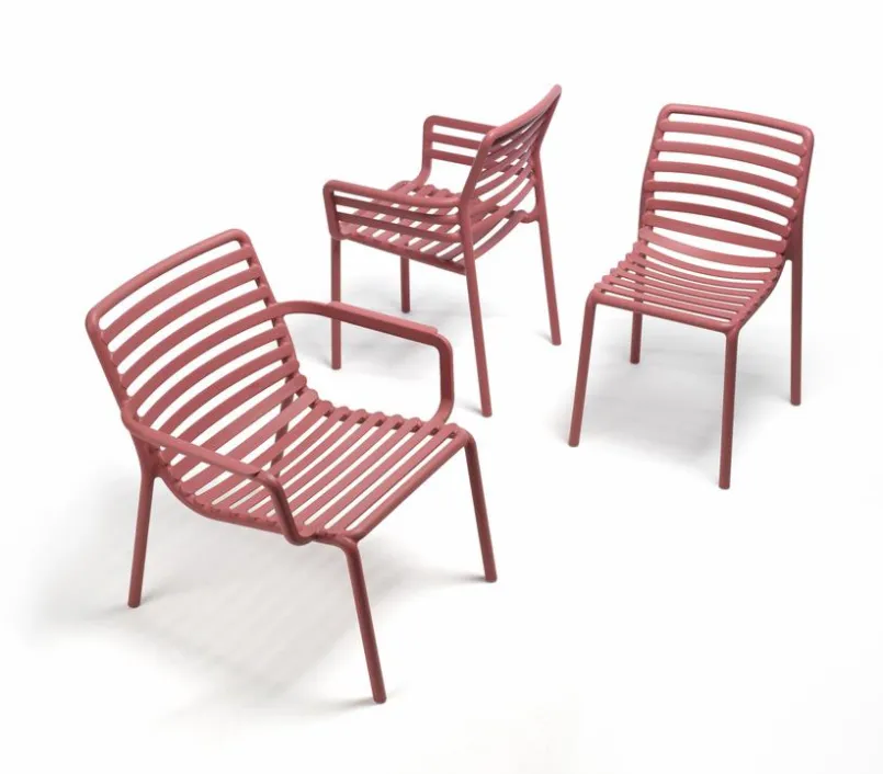 Gartenstühle|Nardi Gartenstuhl Doga Rot