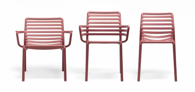 Gartenstühle|Nardi Gartenstuhl Doga Rot