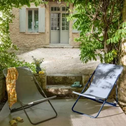 Gartenstühle|Lafuma Mobilier Gartenstuhl Maxi Transat Indigo