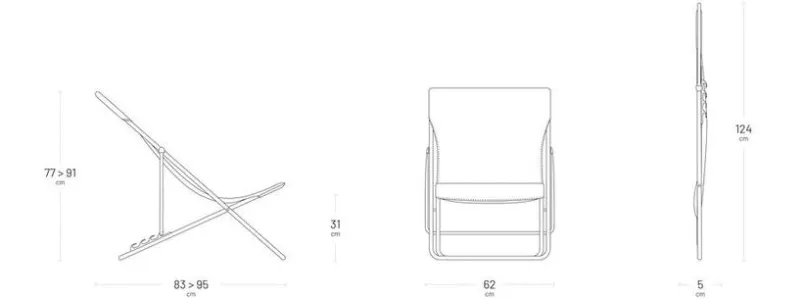 Gartenstühle|Lafuma Mobilier Gartenstuhl Maxi Transat Moss