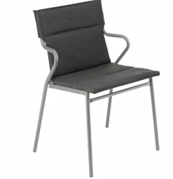 Gartenstühle|Lafuma Mobilier Gartenstuhl Ancone, onyx Schwarz