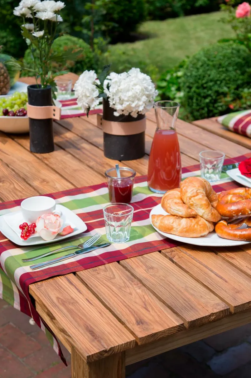 Gartentische| Gartentisch Aberdeen 220 x 100 cm Teak