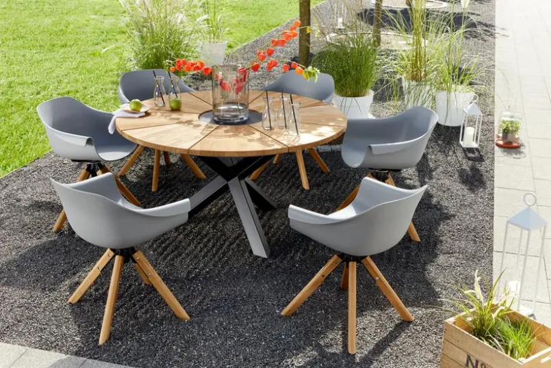 Musterring Gartentische-Gartentisch England ø 140 cm Teak