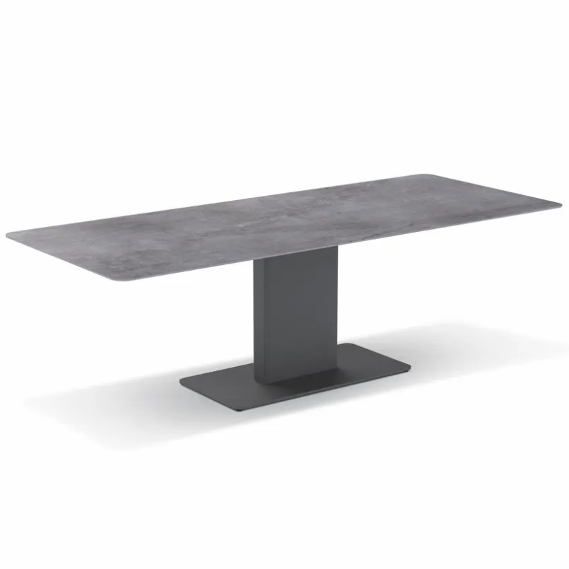 sitMOBILIA Gartentische-Gartentisch Glarus 200 x 90 cm Grau