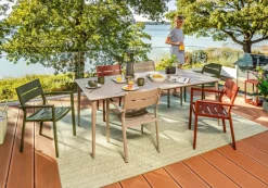 Gartentische|Brafab Gartentisch Nimes 200 x 98 cm Khaki