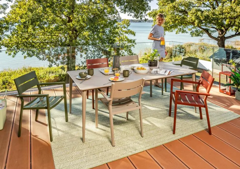 Gartentische|Brafab Gartentisch Nimes 200 x 98 cm Khaki