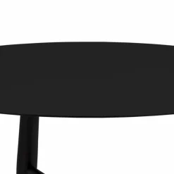 Brafab Gartentische-Gartentisch Vannes 75 x 50 cm Schwarz
