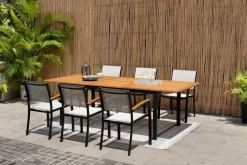 Gartentisch ausziehbar Kingsbury 180 x 100 cm< Sale