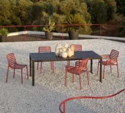 Nardi Gartentische-Gartentisch ausziehbar Tevere 211 cm Anthracite