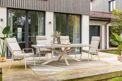 Gartentische-Gartentisch Fano 240 x 110 cm Cream
