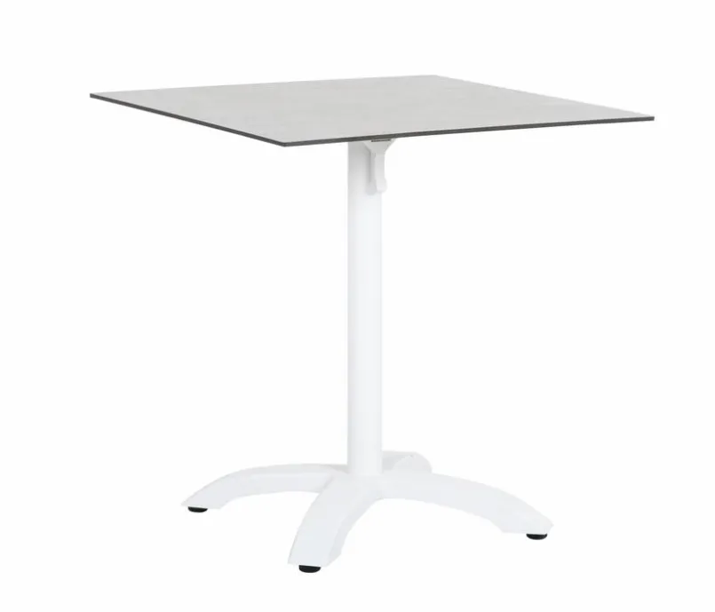 Brafab Balkontische|Gartentische-Gartentisch klappbar Avila 70 x 70 cm Hellgrau