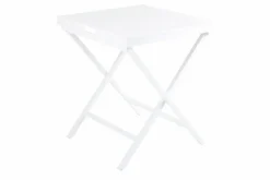 Brafab Gartentische-Gartentisch klappbar Vero Weiß