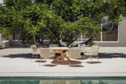 4 SEASONS OUTDOOR Gartentische-Gartentisch Prado Ø 160 cm Braun