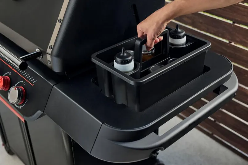 Weber Grills & Grillzubehör|Gasgrills|Weber Gasgrill Genesis E-330WR STEALTH Schwarz / Rot