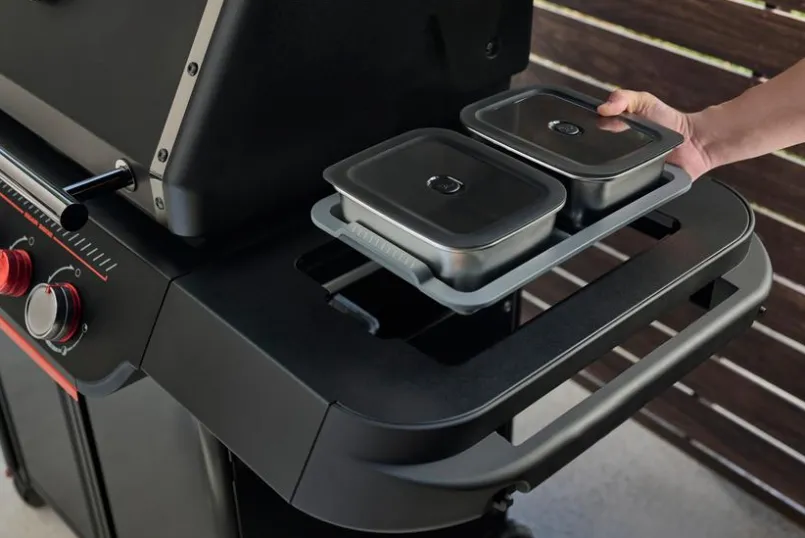Weber Grills & Grillzubehör|Gasgrills|Weber Gasgrill Genesis E-330WR STEALTH Schwarz / Rot