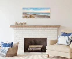 Bilder Ohne Rahmen|EUROART Glasbild 30 x 80 cm Beach IV Blau