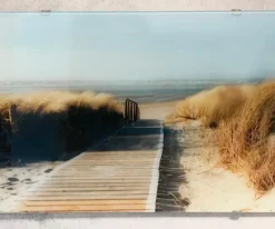 Bilder Ohne Rahmen|EUROART Glasbild 30 x 80 cm Beach IV Blau