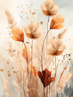 Glasbild 30 x 40 cm Boho Flowers I<EUROART Sale